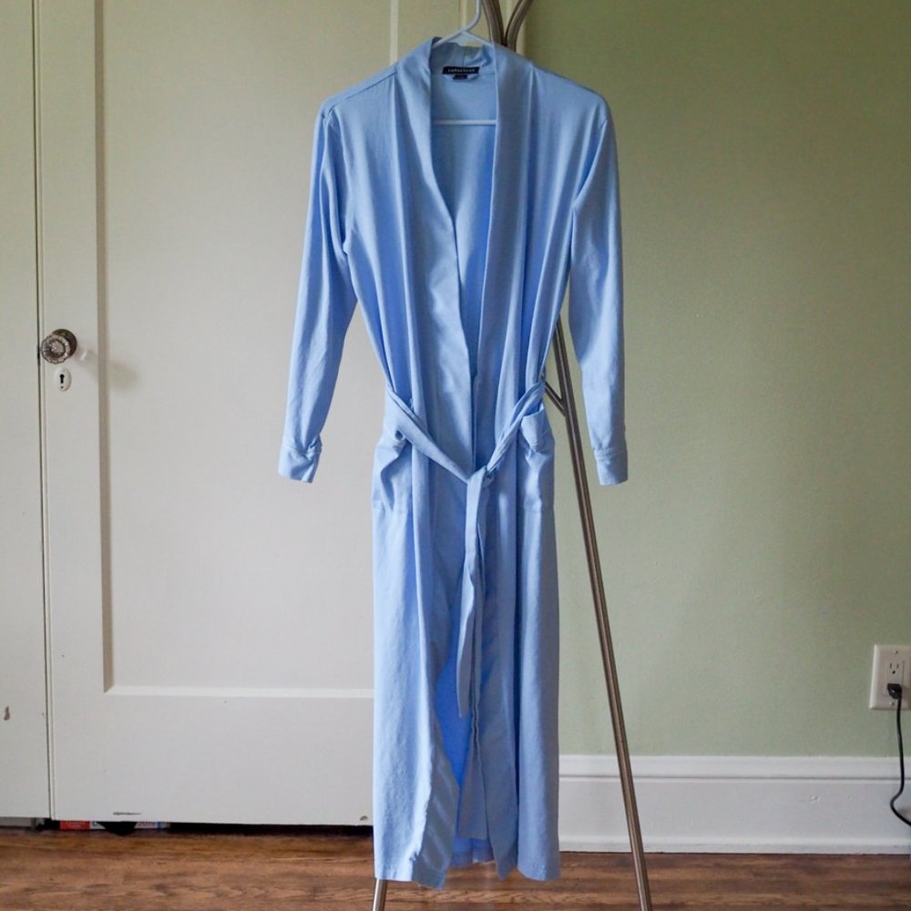 Like New Lands' End Supima Cotton Long Robe S